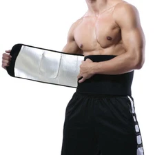 Sauna Sweat Belt Men Waist Trainer Slimming Abdomen Body Shaper Workout Girdles