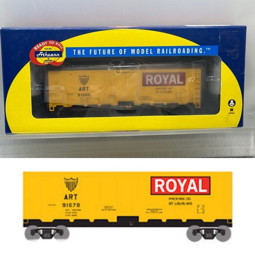 Athearn ATH86058 escala HO ~ 40' coche frigorífico de acero ~ Royal Packing Co (ARTE) #91686 | Zustand: New