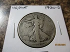 1920-D WALKING LIBERTY SILVER HALF DOLLAR VG/FINE    88