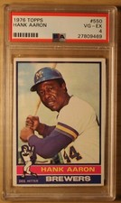 1976 Topps Hank Aaron #550 PSA 4