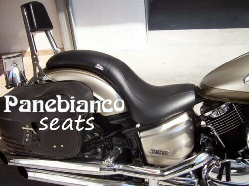 SELLA SEAT SITZBANK SADDLE PANEBIANCO DRAGSTAR XVS 1100 CLASSIC (SPECIAL PRICE) - Picture 2 of 2