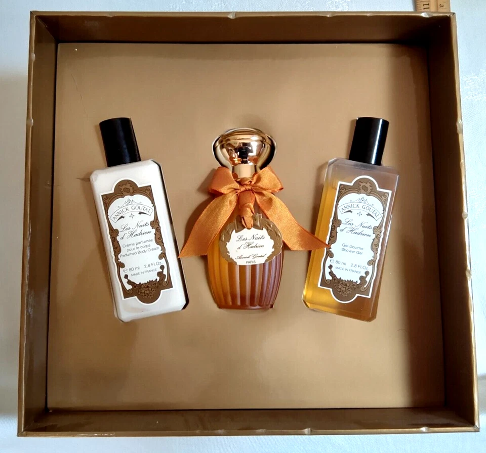 Annick Goutal Nuits D'Hadrien Set de Regalo de 3 Piezas PARÍS Francia EDT Lociones Lavabo Corporal Foto 3 de 4