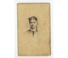 CIVIL WAR ERA LADY CDV STUDIO PORTRAIT BY MASURY, BOSTON