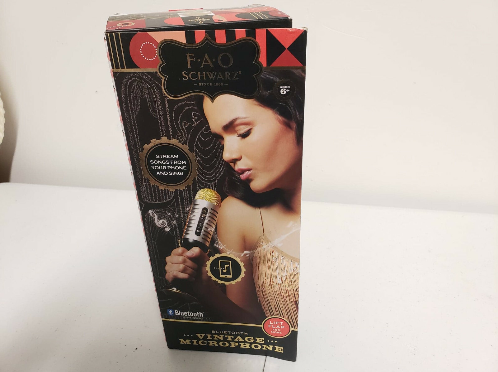 fao schwarz vintage microphone