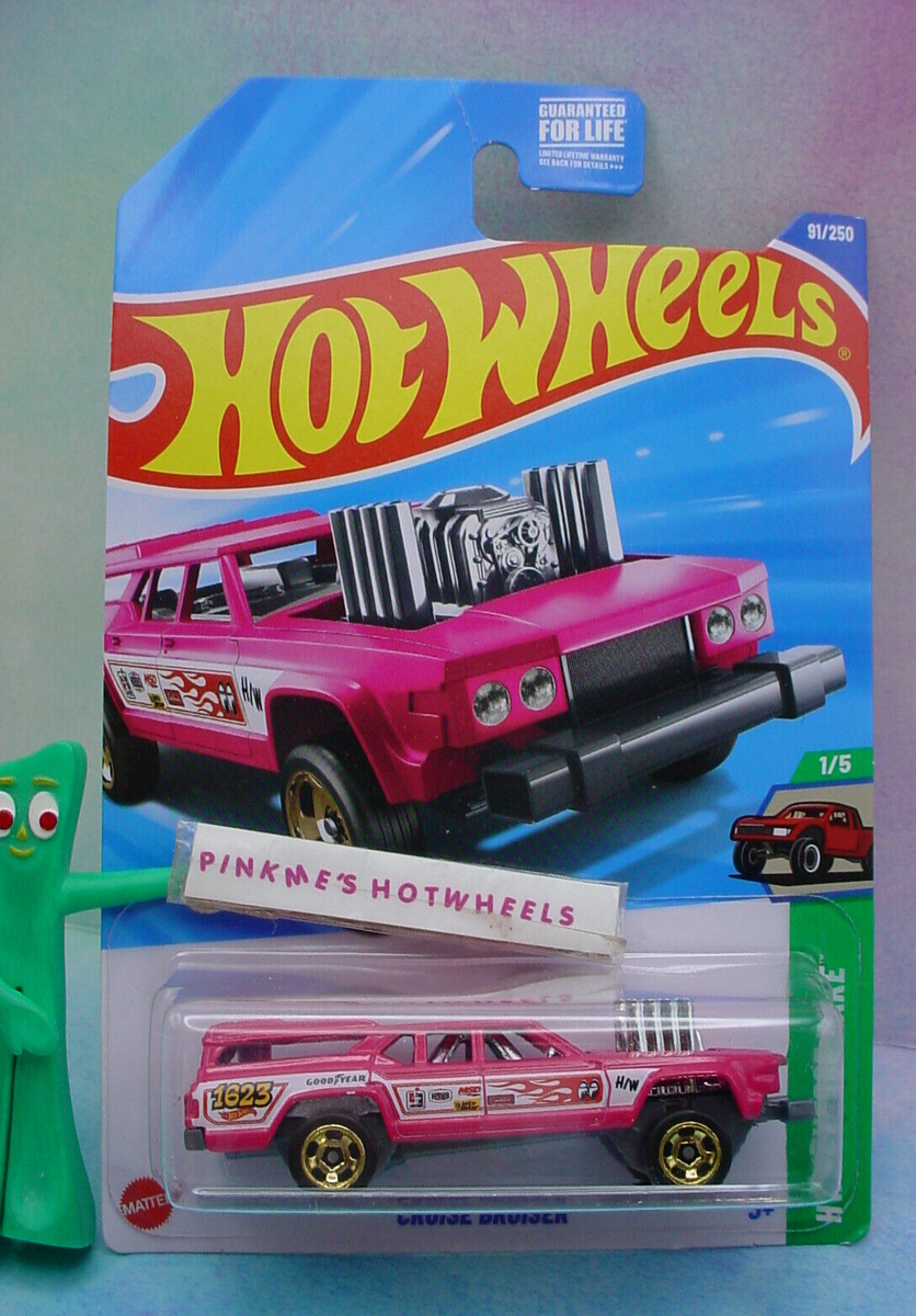 2025 Hot Wheels CRUISE BRUISER #91 pink;Gold🔥HW REVERSE