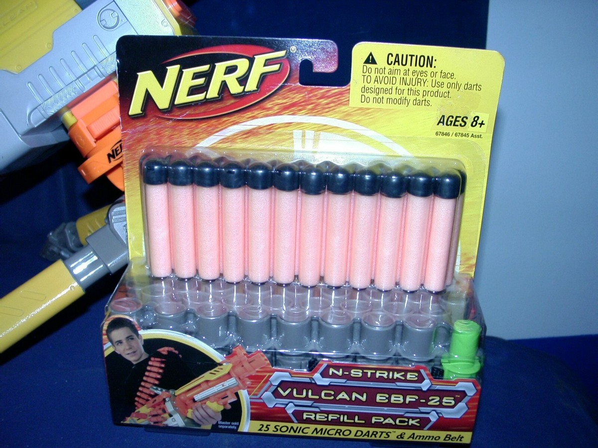 Modifyed Nerf Vulcan EBF25 Blaster N Strike Gun With Ammo Belt