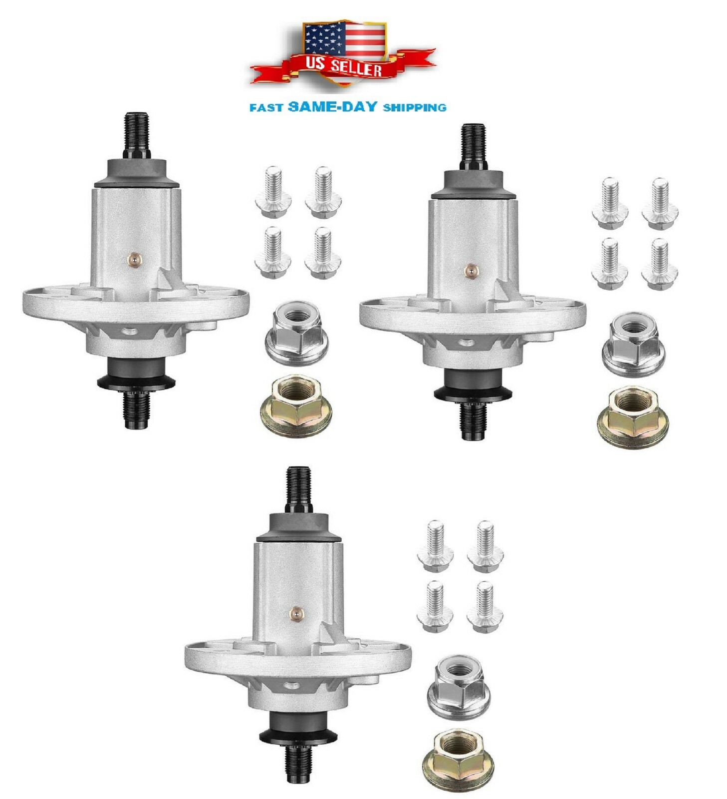 3 Spindle Assembly For John Deere E140 E150 E160 E170 S140 S160 S170 48" Deck eBay