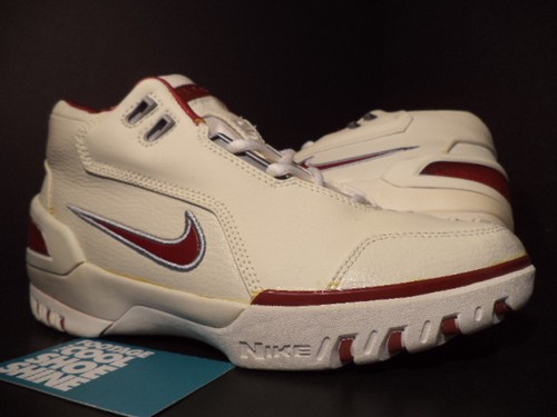 2004 Nike Air Zoom Generation LEBRON JAMES 1 WHITE CRIMSON RED SILVER 6.5Y  6.5 | eBay