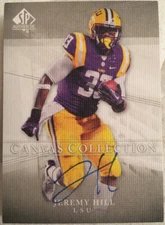 2014 SP Authentic Canvas Autographs #C14 Jeremy Hill RC Auto