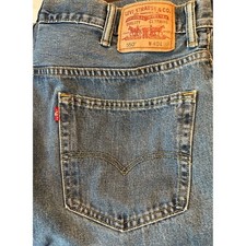 Vintage Levi Strauss Blue Denim Jeans 550 40 X 32, Medium Wash Relaxed Fit