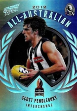 2013 SELECT SCOTT PENDLEBURY PRIME ALL AUSTRALIAN AA21 COLLINGWOOD FOOTBALL CARD