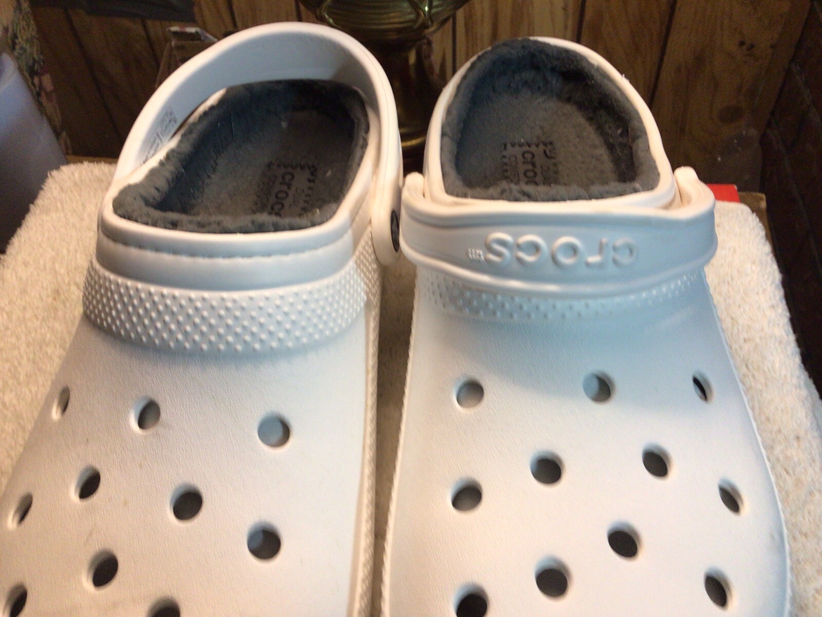 Crocs Dual Comfort Fleece Lined White Crocks Men's … Gem