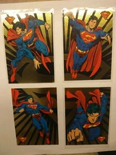 1993 DC Skybox Gold Foil The Return Of Superman Complete set. SP1 SP2 SP3 SP4 M