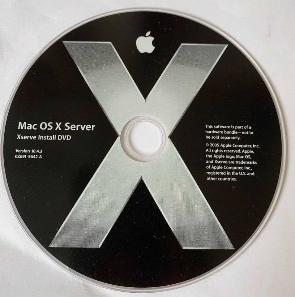 Apple Mac OS X Server 10.4.3 - Install DVD + Admin Tools von 2005 Software - Bild 2 von 4