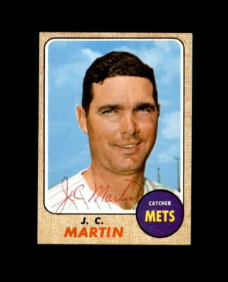 J.C. Martin Hand Signed 1968 Topps New York Mets Autograph