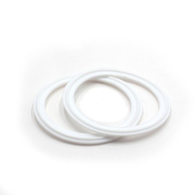 2PCS 4'' Tri Clamp Sanitary Gasket PTFE Fits Tri-Clover Type Ferrule