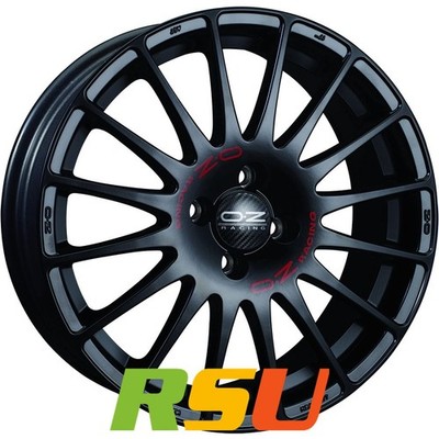 OZ Superturismo GT mattschwarz 7x18'' ET50 LK4 100 ML 56.1 Alufelgen 18 Zoll