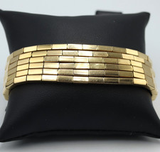 Bracelet 6 Strands In Solid 18K Gold Vintage 60s Made In Italy