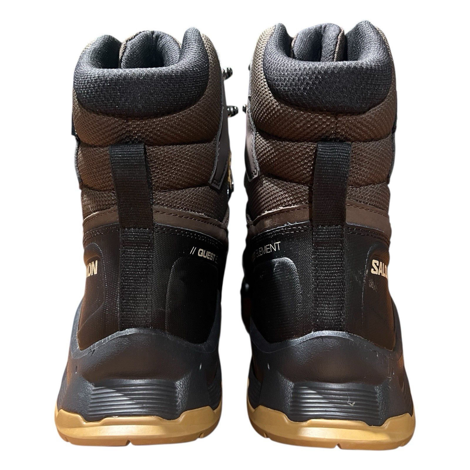 Stivali da trekking SALOMON Quest 4 GTX GoreTex 4D da uomo taglia 14 marrone nero 471564