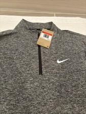 Nike Large Dri-Fit 1/2 Zip Running Pullover Heather Gray DH4949-494 NWT 75