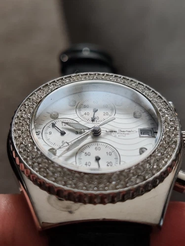 Womens Silver Yves Bertelin Chronograph Watch - Picture 4 of 9