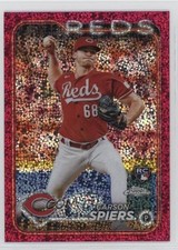 2024 Topps Chrome Magenta Speckle Refractor /350 Carson Spiers #167 0h5y