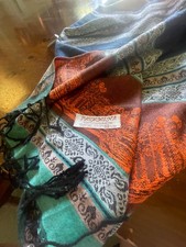 Vintage pashmina 100 Cashmere Scarf 24 x 24 inches - many patterns