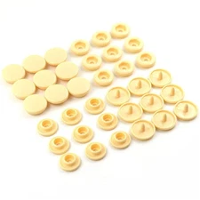 20 Sets T5 Resin Plastic Snaps, 12 Creamy, Fasteners, Press Studs, DIY, Kit