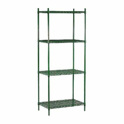 Olympic J2472KJ74TSPK 24 in x 72 in 4 Shelf Epoxy Coated Shelving Unit