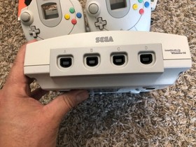 Sega Dreamcast Console System HKT-3020 With 2 Controllers &  Memory Card TESTED!