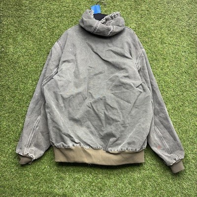 Carhartt J25 Mos Jacket Mens XL Tall XLT Moss Green Full Zip