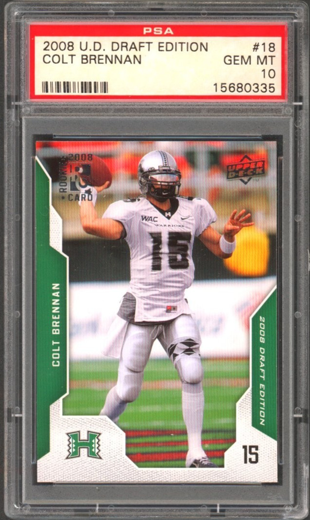Colt Brennan Upper Deck Draft Edition #18 Base