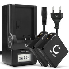 2x Battery for Panasonic Lumix DMC-TZ100 Lumix DC-TZ200 980mAh + Charger