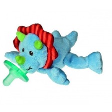 Okey Dokey Dino Baby Infant Pacifier Wubbanub Stuffed Animal Dino Toy