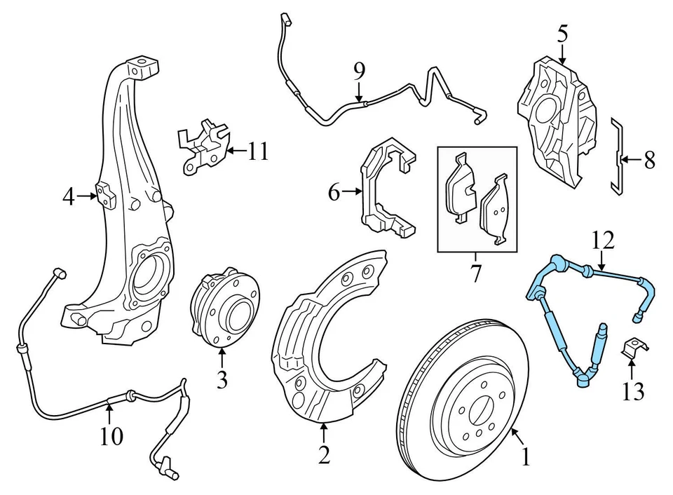 2010-2015 BMW 750LI XDRIVE - Mangueira de freio dianteiro / LINHA 6775261 - Imagem 3 de 4