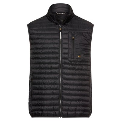 Camel active men's quilted vest regular fit black 9N90 460190 88 asphalt
