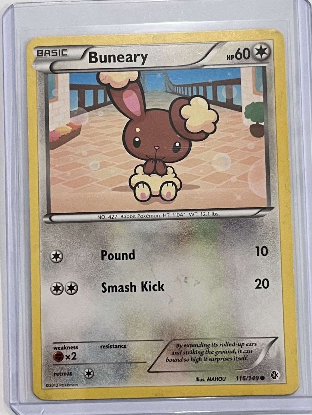 Pokemon Buneary 116/149 Common Boundaries Crossed 2012 LP/NM