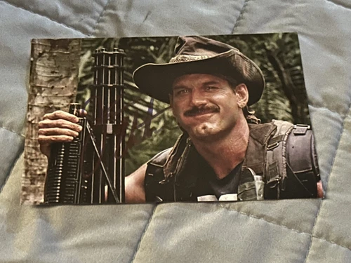 JESSE VENTURA Signed 4x6 PREDATOR MOVIE Photo AUTOGRAPH 1A
