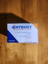20 ENTRUST 6101 Conforming Adhesive Ostomy Seals 2" Skin Barrier Ring Exp 2024