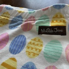 Matilda Jane PJ Bottom Easter Bunny Eggs Dream Chasers Pajamas Size 8 Spring