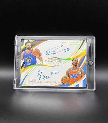 2021-22 Immaculate Basketball Shai Gilgeous-Alexander Jamal Murray Dual Auto /25