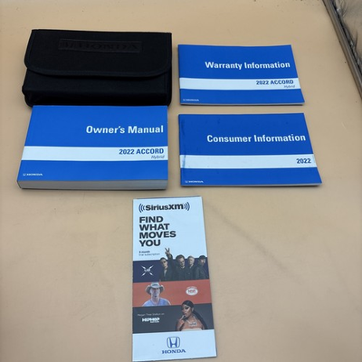 #ad 2022 Honda Accord Owner’s Manual With Warranty With Case $42.75