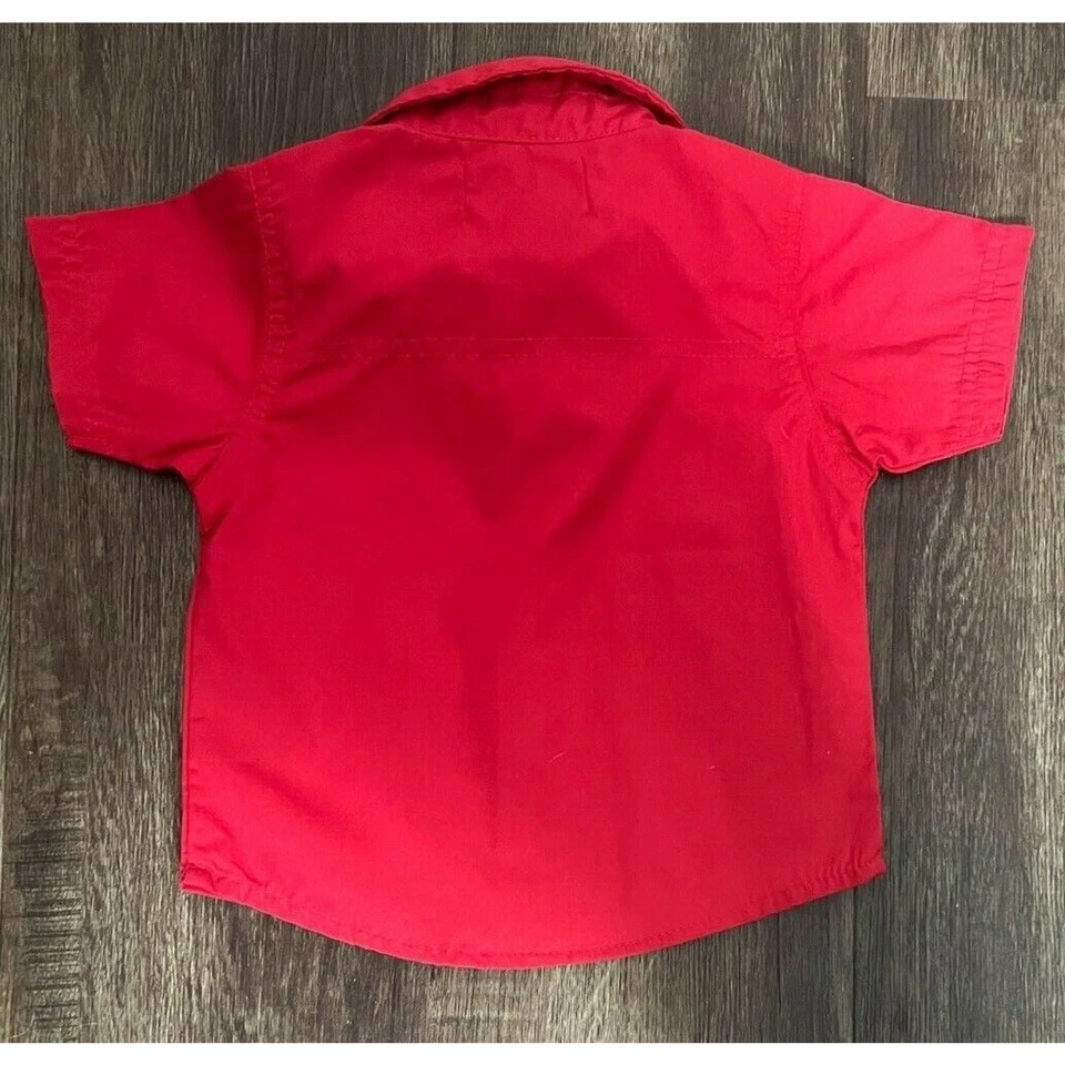 Camisa Ecko Unlimited Infantil Niño Roja Abotonada Talla 12 Meses Foto 2 de 4