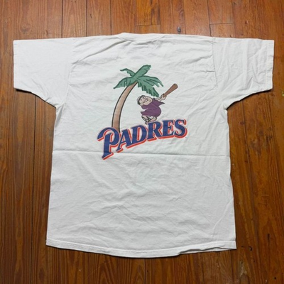 #ad Vintage San Diego Padres Shirt reprint white tee shirt AN61480 $26.99