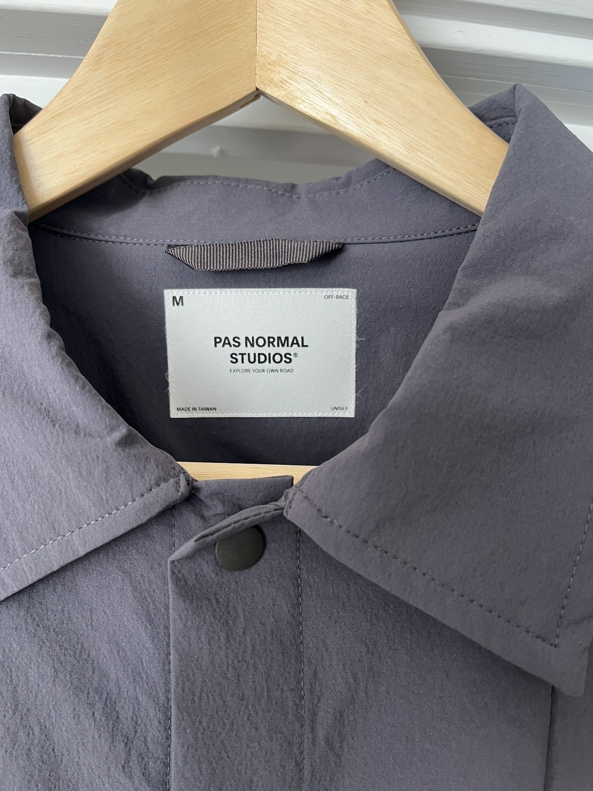 Pas Normal Studios Off Race Technical Overshirt Unisex  Medium - Steel Grey image 10