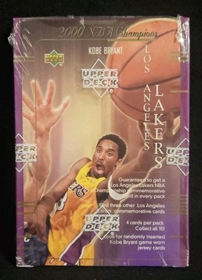 2000 Upper Deck NBA Champions Kobe Bryant Los Angeles Lakers Sealed Box!