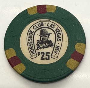 Binion’s Horseshoe Club $25 Casino Chip - Las Vegas Nevada H&C SCV 1997
