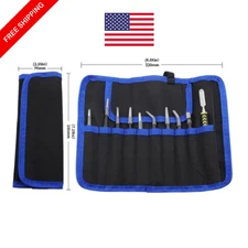 10pc ESD Tweezers Precision Set Stainless Steel For Electronics & Jewelry Repair