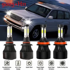 For Lexus GX470 2003-2009 - 6000K LED Headlight High & Low Beam Bulbs Qty 4