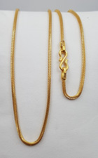 High Quality Gold Chain 22K Pure Gold 1.2mm Venetian Box Stylish Unisex Chain